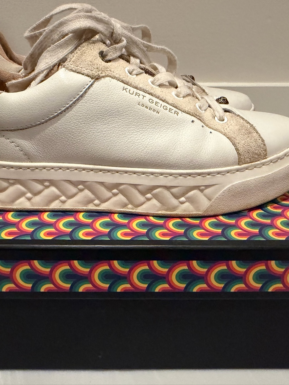 Kurt Geiger white leather sneaker